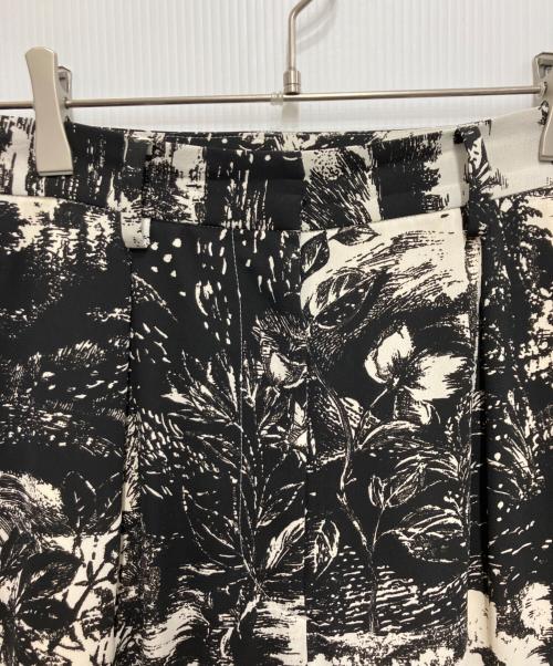 HARDY NOIR（アルディーノアール）HARDY NOIR (アルディーノアール) Wood-Blockprint Like パンツ ブラック×アイボリー サイズ:36の古着・服飾アイテム