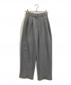 CLANEクラネ）の古着「TWO TUCK SWEAT PANTS」｜グレー