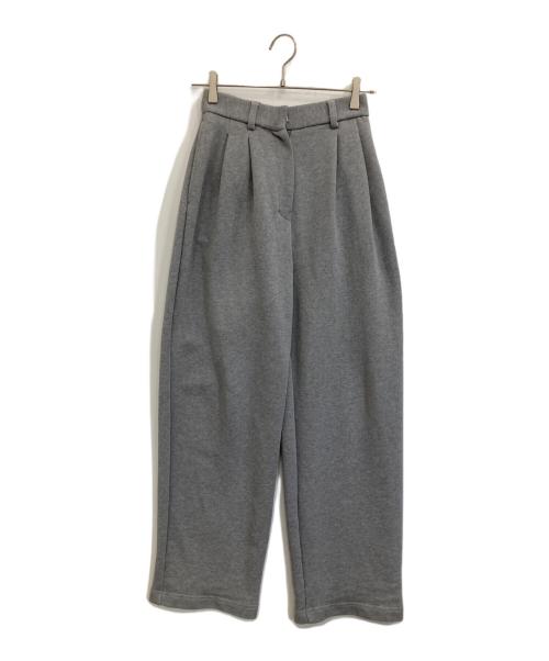 CLANE（クラネ）CLANE (クラネ) TWO TUCK SWEAT PANTS グレー サイズ:1の古着・服飾アイテム