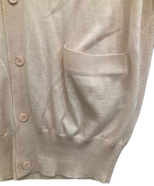 DRAWER（ドゥロワー）DRAWER (ドゥロワー) カシミヤシルクVネックカーディガン ピンク サイズ:1の古着・服飾アイテム