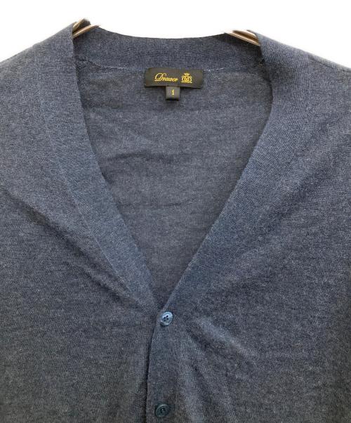 DRAWER（ドゥロワー）DRAWER (ドゥロワー) カシミヤシルクVネックカーディガン ネイビー サイズ:1の古着・服飾アイテム