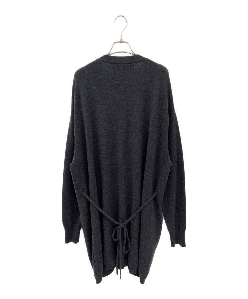 INSCRIRE（アンスクリア）INSCRIRE (アンスクリア) カシミヤオーバーサイズカーディガン チャコールグレー サイズ:Mの古着・服飾アイテム
