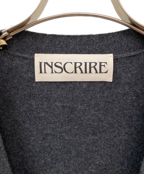 INSCRIRE（アンスクリア）INSCRIRE (アンスクリア) カシミヤオーバーサイズカーディガン チャコールグレー サイズ:Mの古着・服飾アイテム