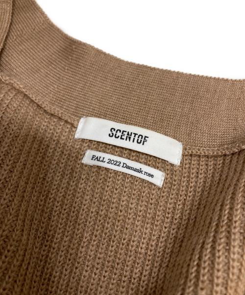 SCENTOF（セントオブ）SCENTOF (セントオブ) ルーズカーディガン キャメル サイズ:記載なしの古着・服飾アイテム