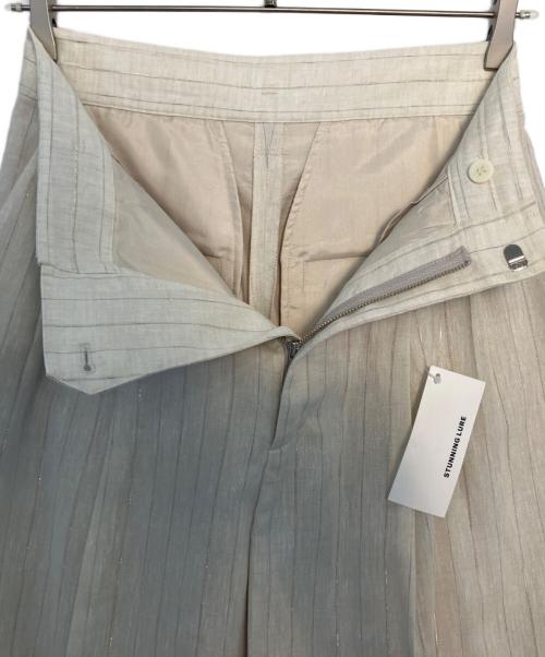 STUNNING LURE（スタニングルアー）STUNNING LURE (スタニングルアー) STUNNING LURE ストライプストレートパンツ ライトベージュ サイズ:1 未使用品の古着・服飾アイテム