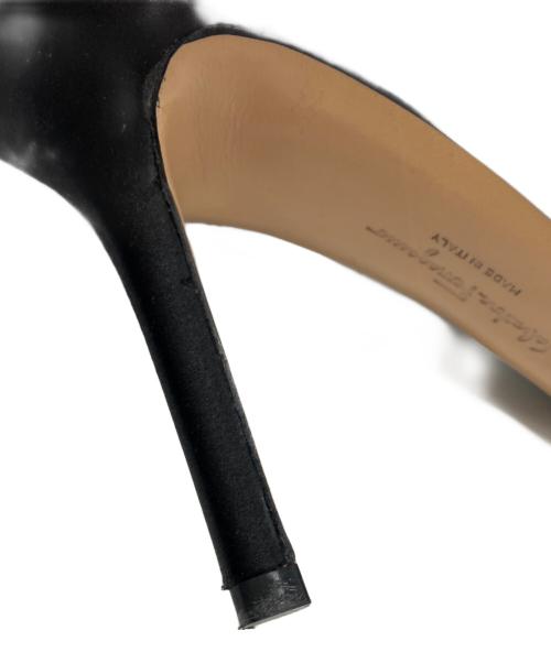 Salvatore Ferragamo（サルヴァトーレ フェラガモ）Salvatore Ferragamo (サルヴァトーレ フェラガモ) ヒールパンプス ブラック サイズ:5　1/2の古着・服飾アイテム