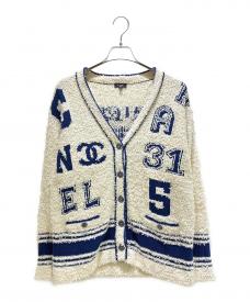 CHANELシャネル）の古着「31ボタンコットンカーディガン　P61037K46380」｜ホワイト×ブルー