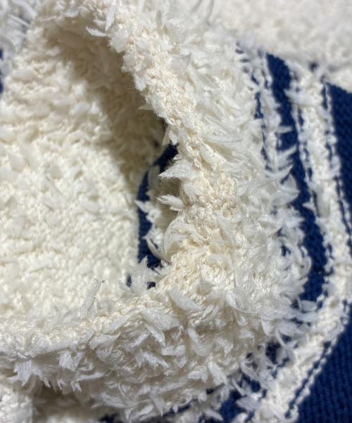 CHANEL（シャネル）CHANEL (シャネル) 31ボタンコットンカーディガン　P61037K46380 ホワイト×ネイビー サイズ:38の古着・服飾アイテム