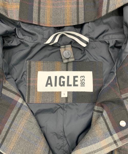 AIGLE（エーグル）AIGLE (エーグル) ロングフーデッドジャケット グレー サイズ:US：12/14の古着・服飾アイテム