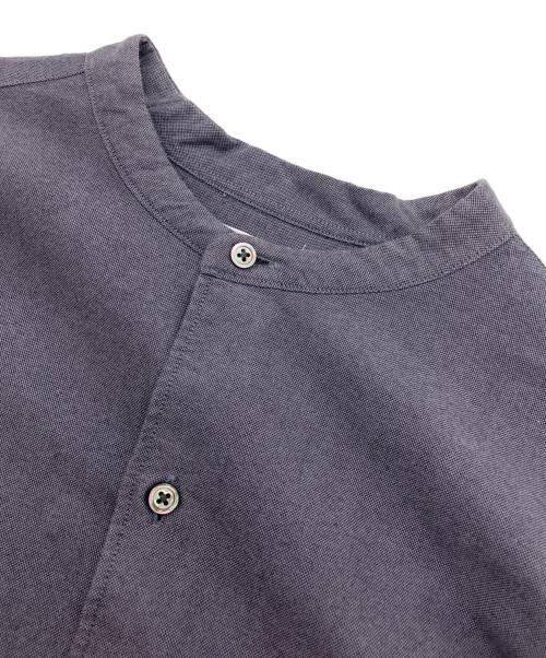 Graphpaper（グラフペーパー）Graphpaper (グラフペーパー) Oxford Oversized Band Collar Shirt グレー サイズ:O/Sの古着・服飾アイテム