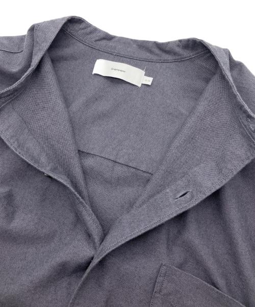 Graphpaper（グラフペーパー）Graphpaper (グラフペーパー) Oxford Oversized Band Collar Shirt グレー サイズ:O/Sの古着・服飾アイテム