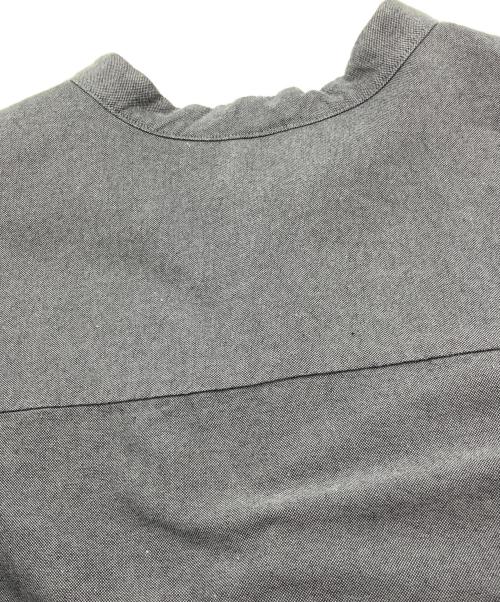 Graphpaper（グラフペーパー）Graphpaper (グラフペーパー) Oxford Oversized Band Collar Shirt グレー サイズ:O/Sの古着・服飾アイテム