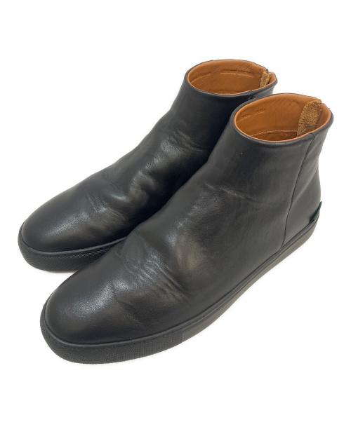 hALON（アーロン）hALON (アーロン) バックジップ ハイカットスニーカー ブラック サイズ:28cmの古着・服飾アイテム