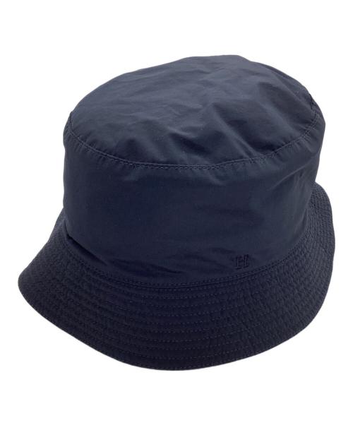 HERMES（エルメス）HERMES (エルメス) Ｈロゴ バケットハット ネイビーの古着・服飾アイテム