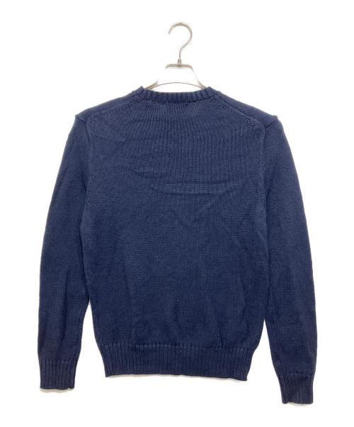 POLO RALPH LAUREN（ポロ・ラルフローレン）POLO RALPH LAUREN (ポロ・ラルフローレン) クルーネックニット ネイビー サイズ:XSの古着・服飾アイテム