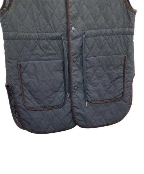 MACPHEE（マカフィー）MACPHEE (マカフィー) キルティング クルーネックジレ ブラウン サイズ:36の古着・服飾アイテム