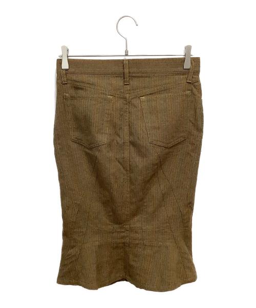 JUNYA WATANABE COMME des GARCONS（(ジュンヤワタナベ コムデギャルソン）JUNYA WATANABE COMME des GARCONS ((ジュンヤワタナベ コムデギャルソン) ウールタイトスカート ブラウン サイズ:Sの古着・服飾アイテム