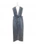 Whim Gazette (ウィムガゼット) DENIM Vジャンスカ ブルー サイズ:38：9000円