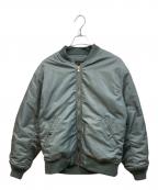 BEAUTY&YOUTH×AVIREXビューティーアンドユース×アヴィレックス）の古着「別注MA-1フライトジャケット」｜グリーン
