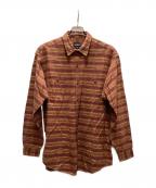 Patagoniaパタゴニア）の古着「コットンマルチボーダーシャツ」｜オレンジ×ブラウン