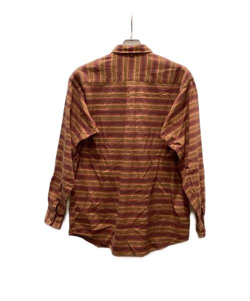 Patagonia（パタゴニア）Patagonia (パタゴニア) コットンマルチボーダーシャツ オレンジ×ブラウン サイズ:SIZE Mの古着・服飾アイテム