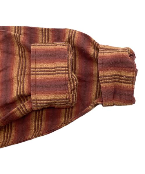 Patagonia（パタゴニア）Patagonia (パタゴニア) コットンマルチボーダーシャツ オレンジ×ブラウン サイズ:SIZE Mの古着・服飾アイテム