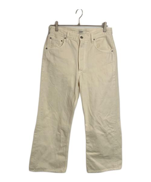 Citizens of humanity（シチズンズオブヒューマニティ）CITIZENS of HUMANITY (シチズンズオブヒューマニティ) GAUCHO VINTAGE WIDE LEG DENIM アイボリー サイズ:27の古着・服飾アイテム
