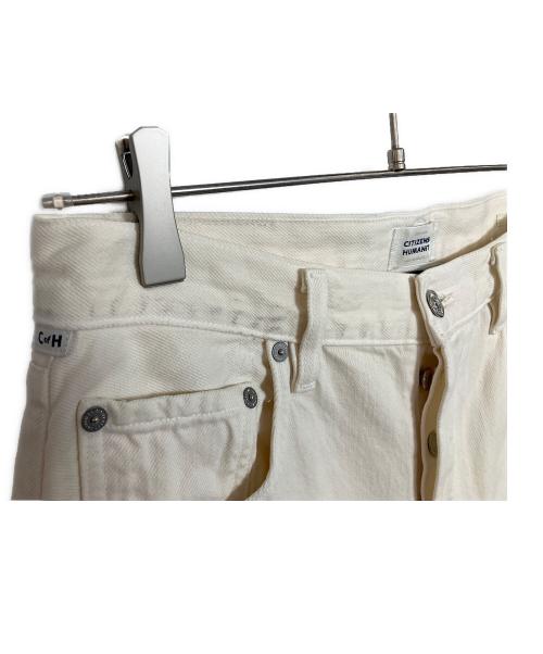 Citizens of humanity（シチズンズオブヒューマニティ）CITIZENS of HUMANITY (シチズンズオブヒューマニティ) GAUCHO VINTAGE WIDE LEG DENIM アイボリー サイズ:27の古着・服飾アイテム