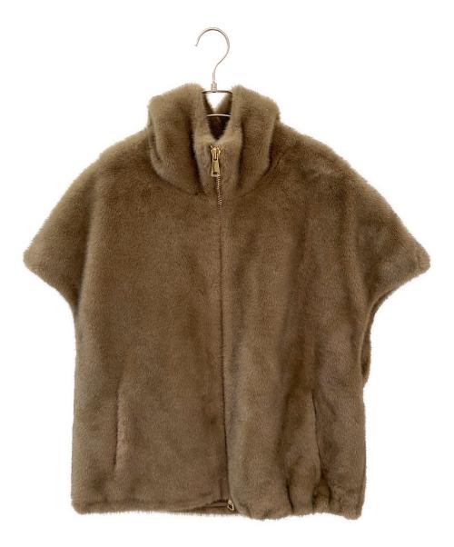 MY WHITE（マイ ホワイト）MY WHITE (マイ ホワイト) DEUXIEME CLASSE (ドゥーズィエム クラス) 別注 HOODIE VEST ブラウン サイズ:Freeの古着・服飾アイテム