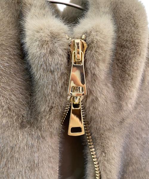 MY WHITE（マイ ホワイト）MY WHITE (マイ ホワイト) DEUXIEME CLASSE (ドゥーズィエム クラス) 別注 HOODIE VEST ブラウン サイズ:Freeの古着・服飾アイテム