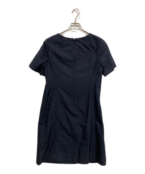 BURBERRY LONDON（バーバリーロンドン）BURBERRY LONDON (バーバリーロンドン) 半袖ワンピース ネイビー サイズ:44の古着・服飾アイテム
