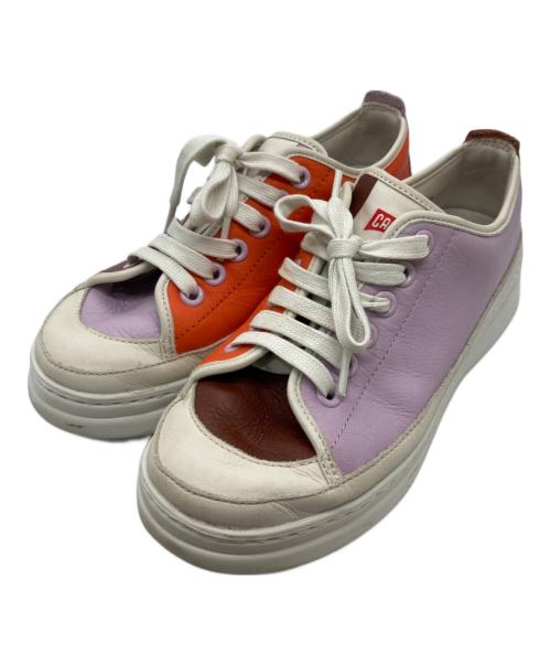 CAMPER（カンペール）CAMPER (カンペール) ローカットスニーカー オレンジ×パープル サイズ:SIZE 37の古着・服飾アイテム