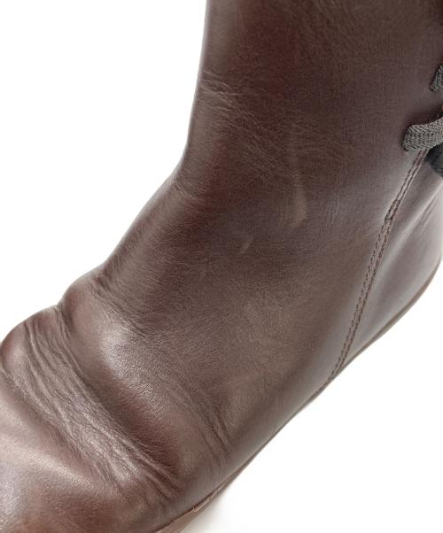 CAMPER（カンペール）CAMPER (カンペール) サイドジップブーツ ブラウン サイズ:SIZE 38の古着・服飾アイテム