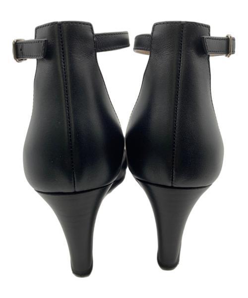 HERMES（エルメス）HERMES (エルメス) Ｈロゴウェッジソールサンダル ブラック サイズ:36の古着・服飾アイテム