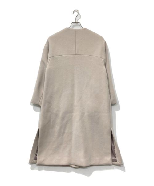 green label relaxing（グリーンレーベルリラクシング）green label relaxing (グリーンレーベルリラクシング) EX FINE リッタイスリーブノーラペルコート ベージュ サイズ:XSの古着・服飾アイテム