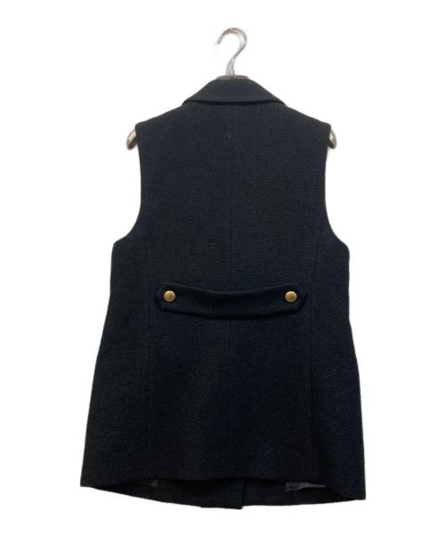 Loulou Willoughby（ルルウィルビー）Loulou Willoughby (ルルウィルビー) リングツイードジレ ブラック サイズ:SIZE 2の古着・服飾アイテム