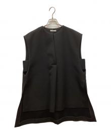 LE PHIL（ル フィル）の古着「マトラッセトリプルクロスジレ」｜ブラック