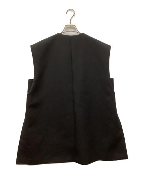 LE PHIL（ル フィル）LE PHIL (ル フィル) マトラッセトリプルクロスジレ ブラック サイズ:FREEの古着・服飾アイテム