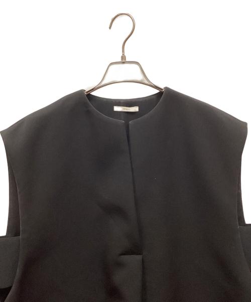 LE PHIL（ル フィル）LE PHIL (ル フィル) マトラッセトリプルクロスジレ ブラック サイズ:FREEの古着・服飾アイテム