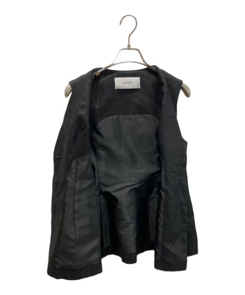 ADORE（アドーア）ADORE (アドーア) 麻ツイルジレ ブラック サイズ:38の古着・服飾アイテム