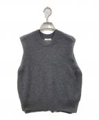 ATONエイトン）の古着「SUPER KID MOHAIR クルーネックベスト」｜グレー