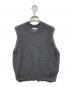ATON（エイトン）の古着「SUPER KID MOHAIR クルーネックベスト」｜グレー