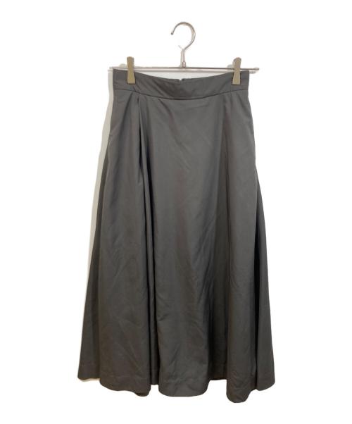 ATON（エイトン）ATON (エイトン) VINTAGE NYLON TWILL フレアスカート グレー サイズ:SIZE 1の古着・服飾アイテム