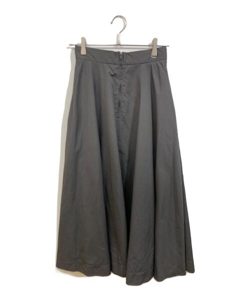 ATON（エイトン）ATON (エイトン) VINTAGE NYLON TWILL フレアスカート グレー サイズ:SIZE 1の古着・服飾アイテム