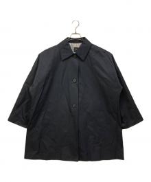 Spick and Span（スピック＆スパン）の古着「T/Cギャバジンステンカラーコート」｜ネイビー