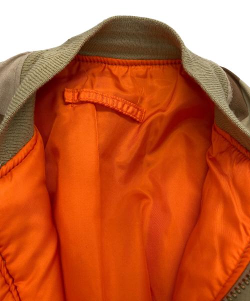 ALPHA（アルファ）ALPHA (アルファ) ［古着］80’S MA-1 フライトジャケット ベージュ×オレンジ サイズ:Sの古着・服飾アイテム