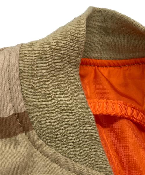 ALPHA（アルファ）ALPHA (アルファ) ［古着］80’S MA-1 フライトジャケット ベージュ×オレンジ サイズ:Sの古着・服飾アイテム