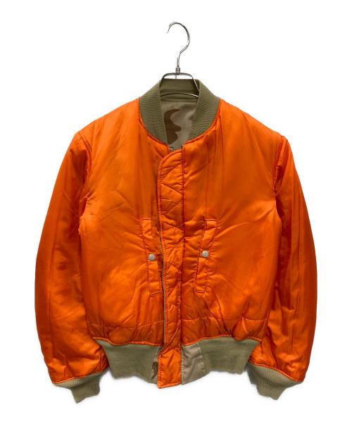 ALPHA（アルファ）ALPHA (アルファ) ［古着］80’S MA-1 フライトジャケット ベージュ×オレンジ サイズ:Sの古着・服飾アイテム