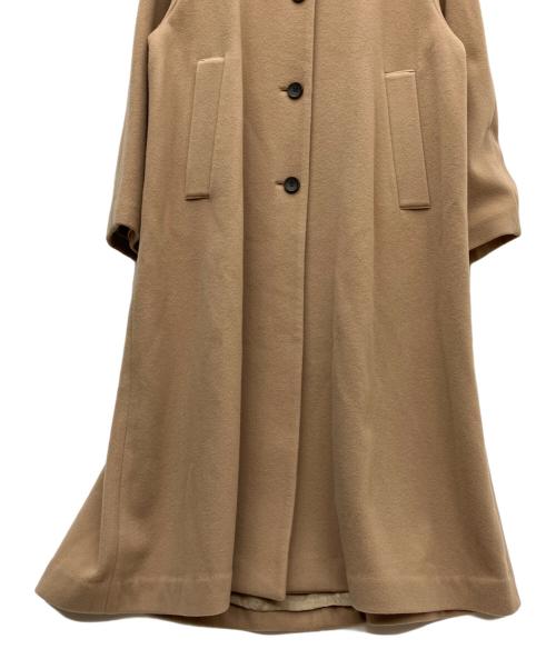 CLANE（クラネ）CLANE (クラネ) ノーカラー フレア コート ブラウン サイズ:SIZE 1の古着・服飾アイテム