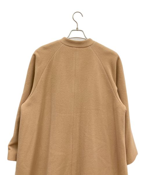 CLANE（クラネ）CLANE (クラネ) ノーカラー フレア コート ブラウン サイズ:SIZE 1の古着・服飾アイテム